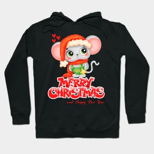 Cute Cartoon mouse Christmas T Shirt Hoodie